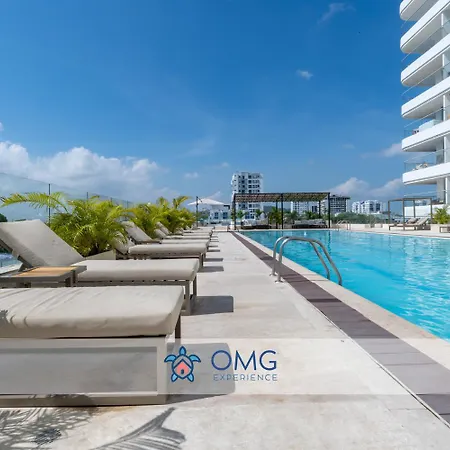 15th Floor Con Vista Mar Y Piscina Cb1511 Apartamento Cartagena