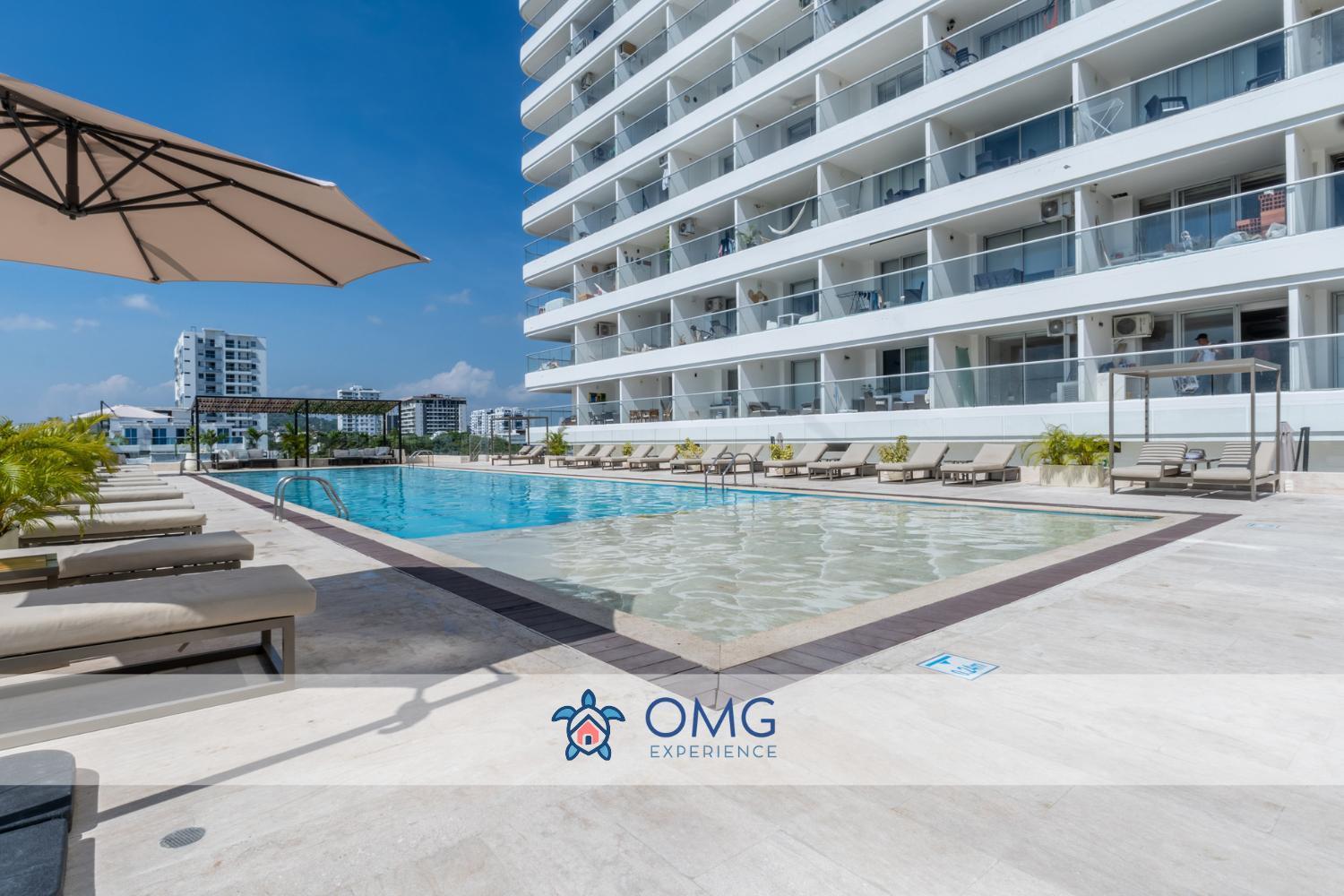 15th Floor Con Vista Mar Y Piscina Cb1511 * Cartagena